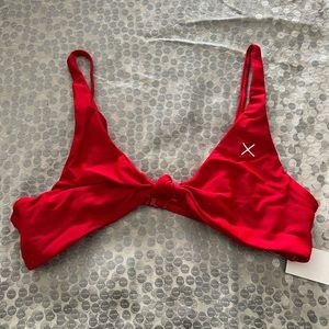 BoutineLA Rose Red Twist Top